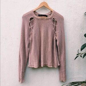 Open knit detailed Sweater​